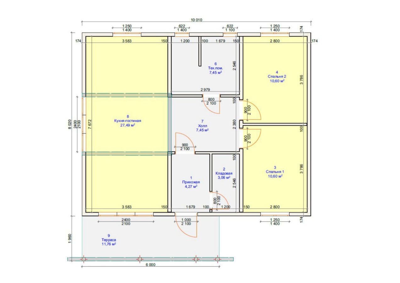 Проект «Основа» 80,28 м²