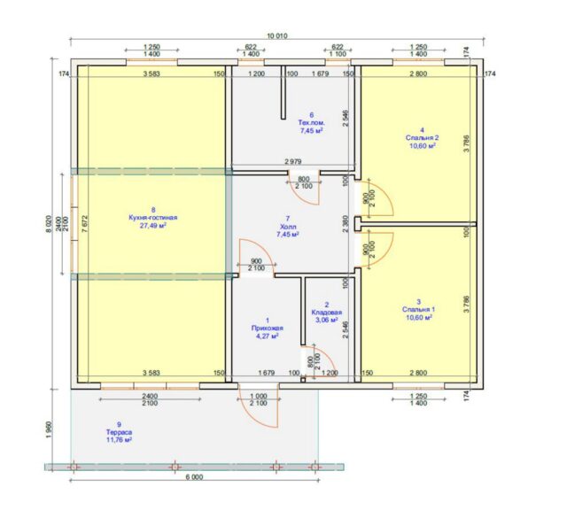 Проект «Основа» 80,28 м²
