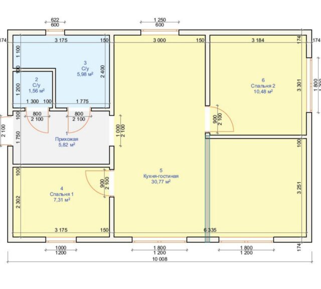 Проект «Прованс» 70,05 м²