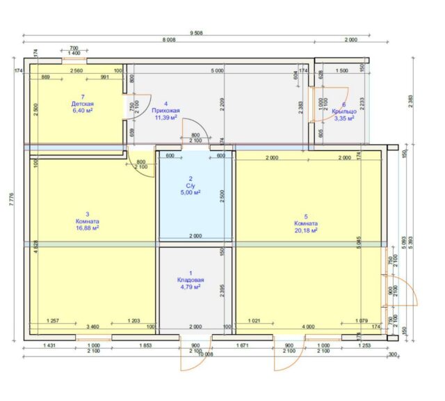 Проект «Таврика» 73,06 м²