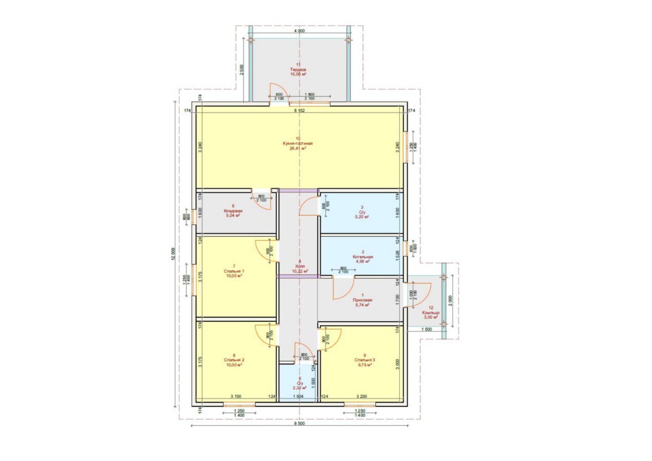 Проект «Альтаир» 102,08 м²