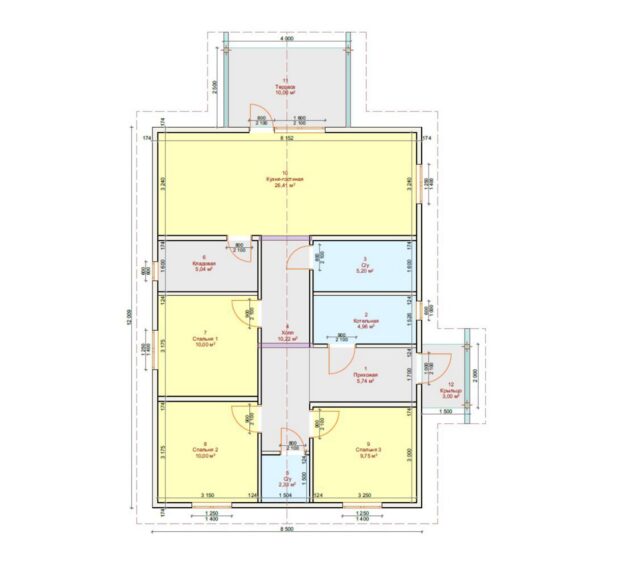Проект «Альтаир» 102,08 м²