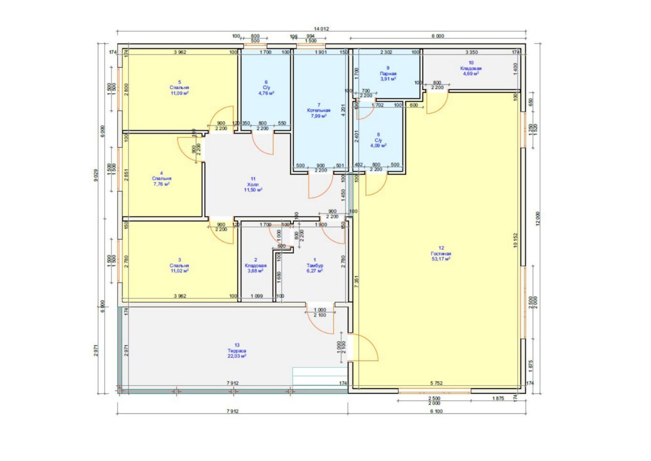 Проект «Бастион» 144,64 м²