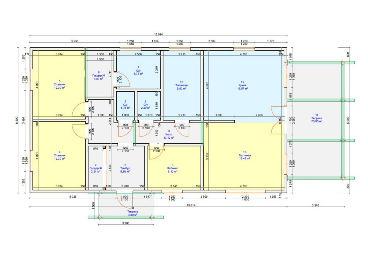 Проект «Горизонт» 127,62 м²