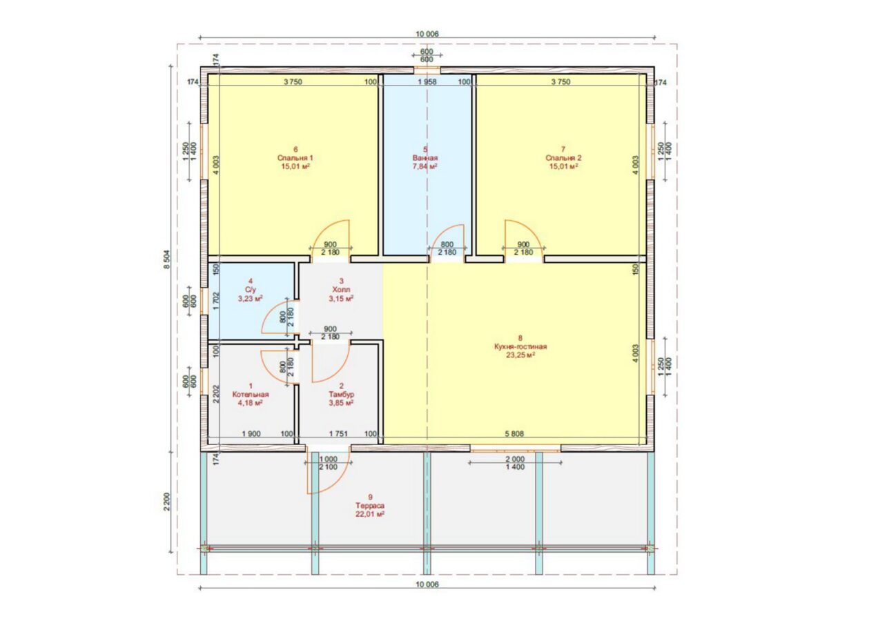 Проект «Виньон» 85 м²