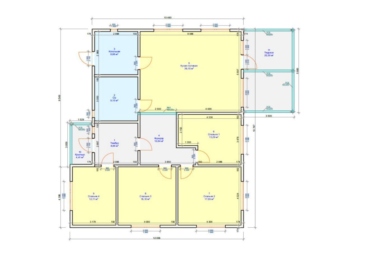 Проект «Ригель» 150,75 м²