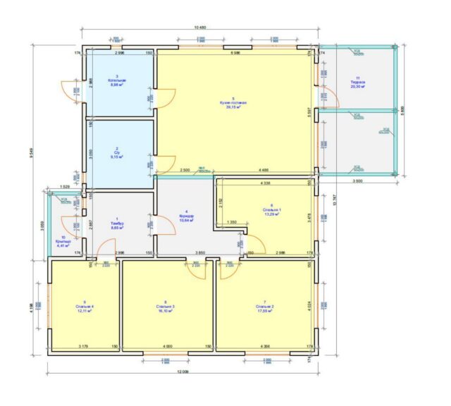 Проект «Ригель» 150,75 м²