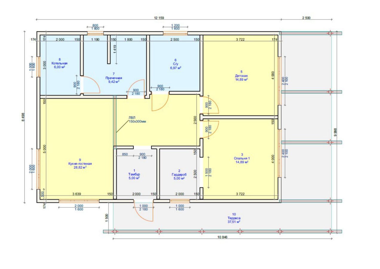 Проект «Шелтер» 103,33 м²