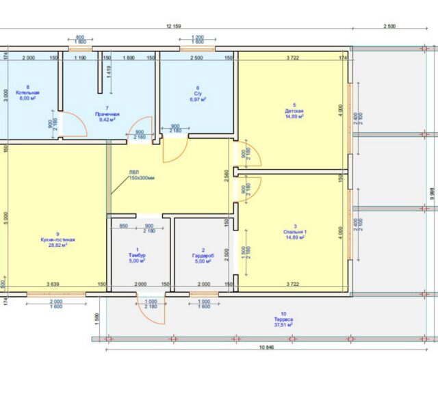Проект «Шелтер» 103,33 м²