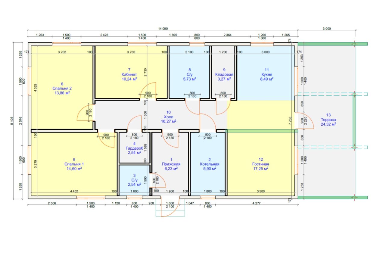 Проект «Штиль» 113,48 м²