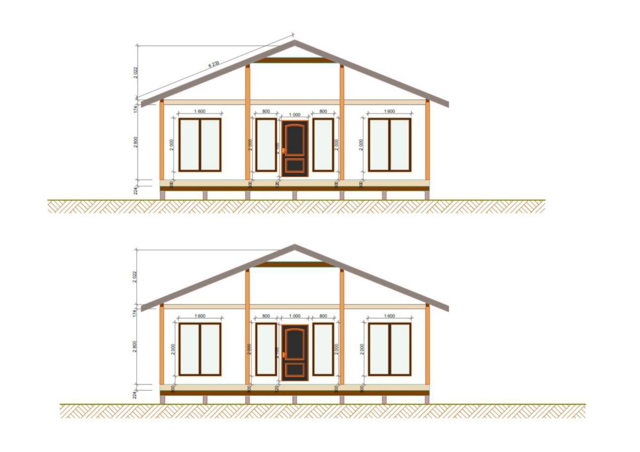 Проект «хостела Лира» 150,26 м²