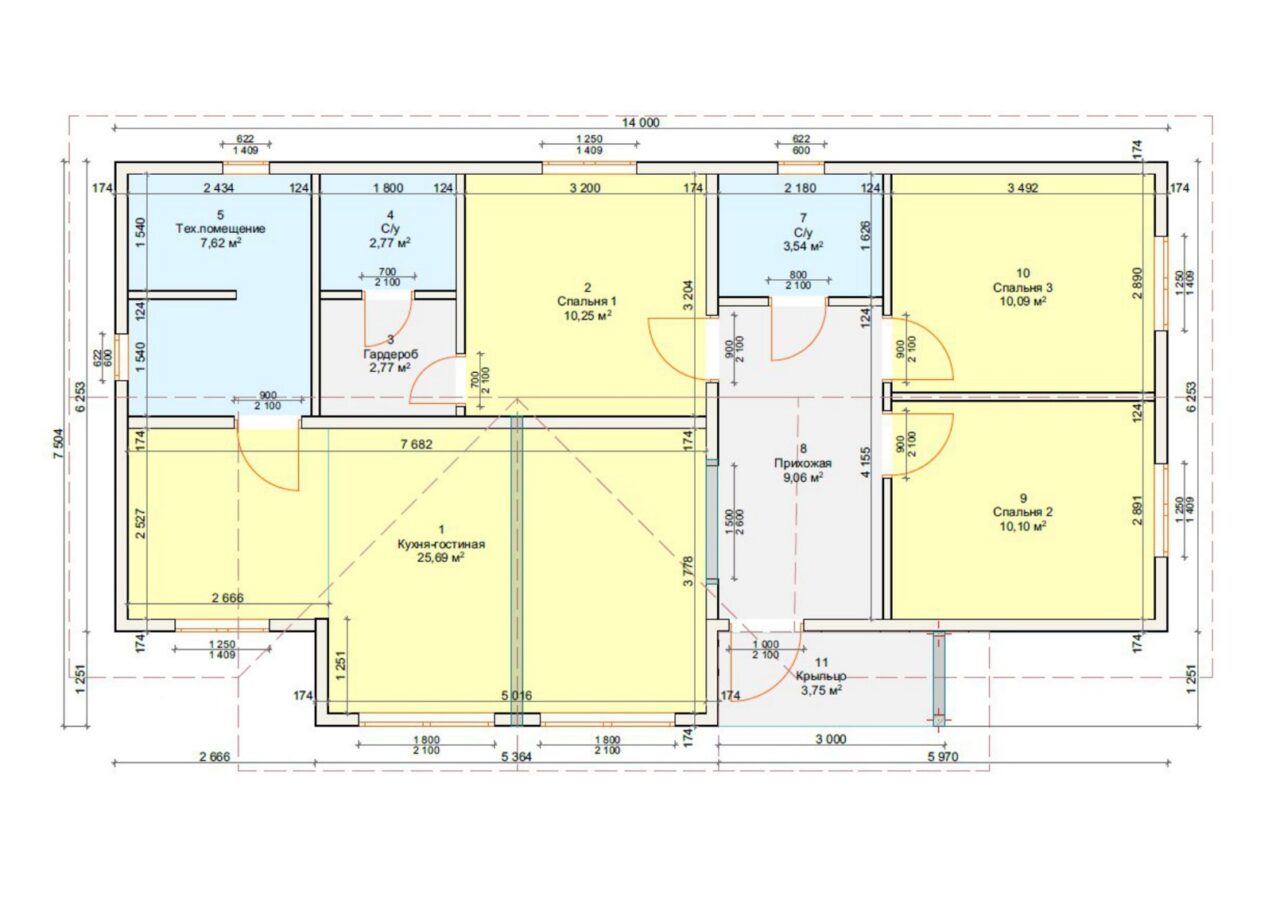Проект «Нексус» 94,25 м²