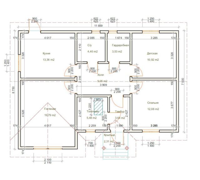 Проект «Оникс» 95 м²