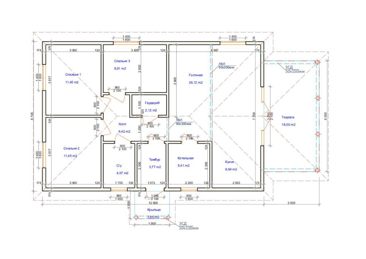 Проект «Сириус» 97,43 м²