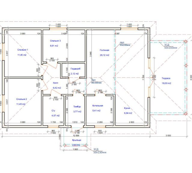 Проект «Сириус» 97,43 м²