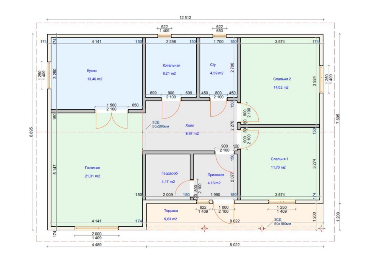 Проект «Будапешт» 101,62 м²
