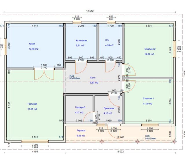 Проект «Будапешт» 101,62 м²