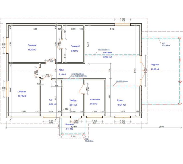 Проект «Гранит» 100,97 м²