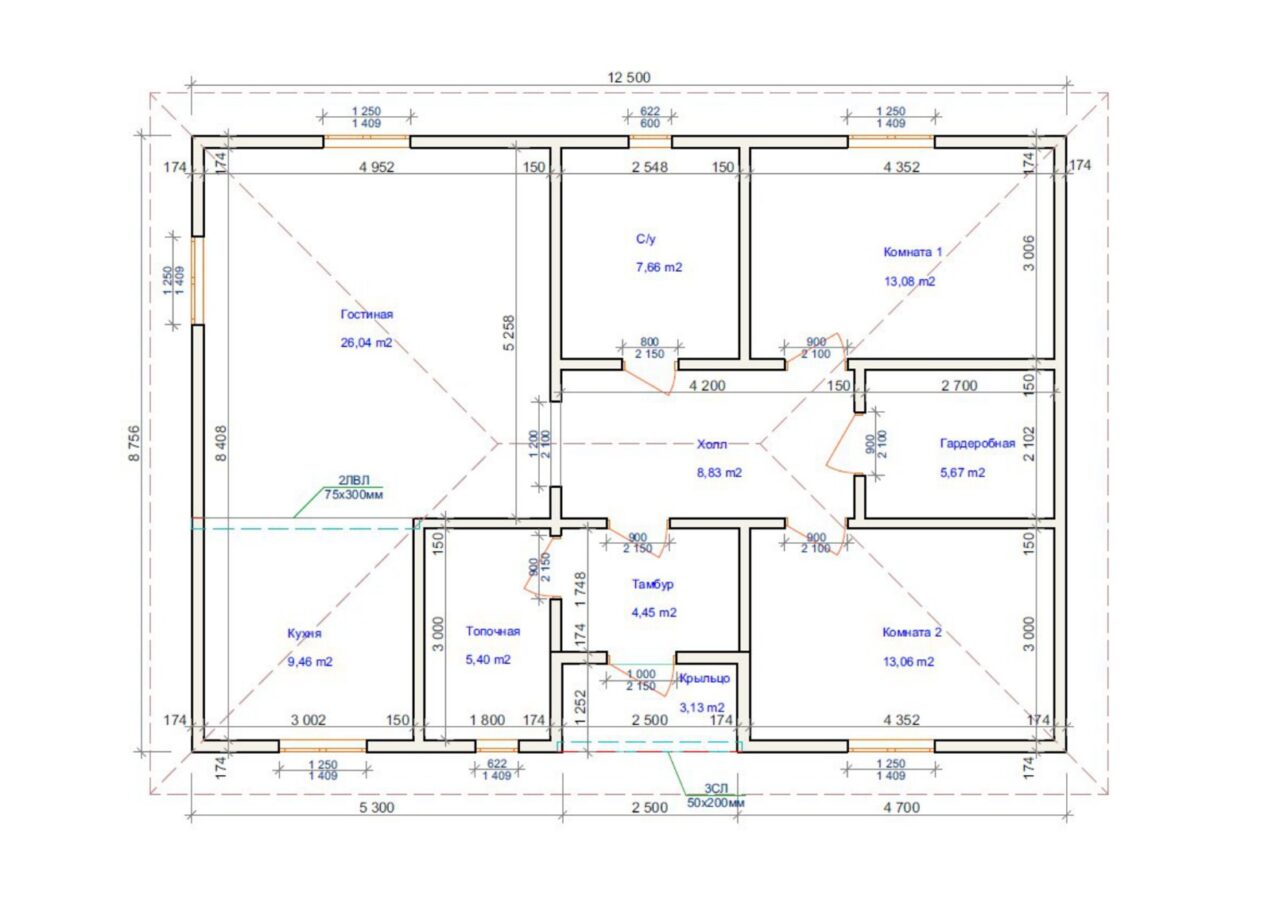 Проект «Нарда» 106,32 м²