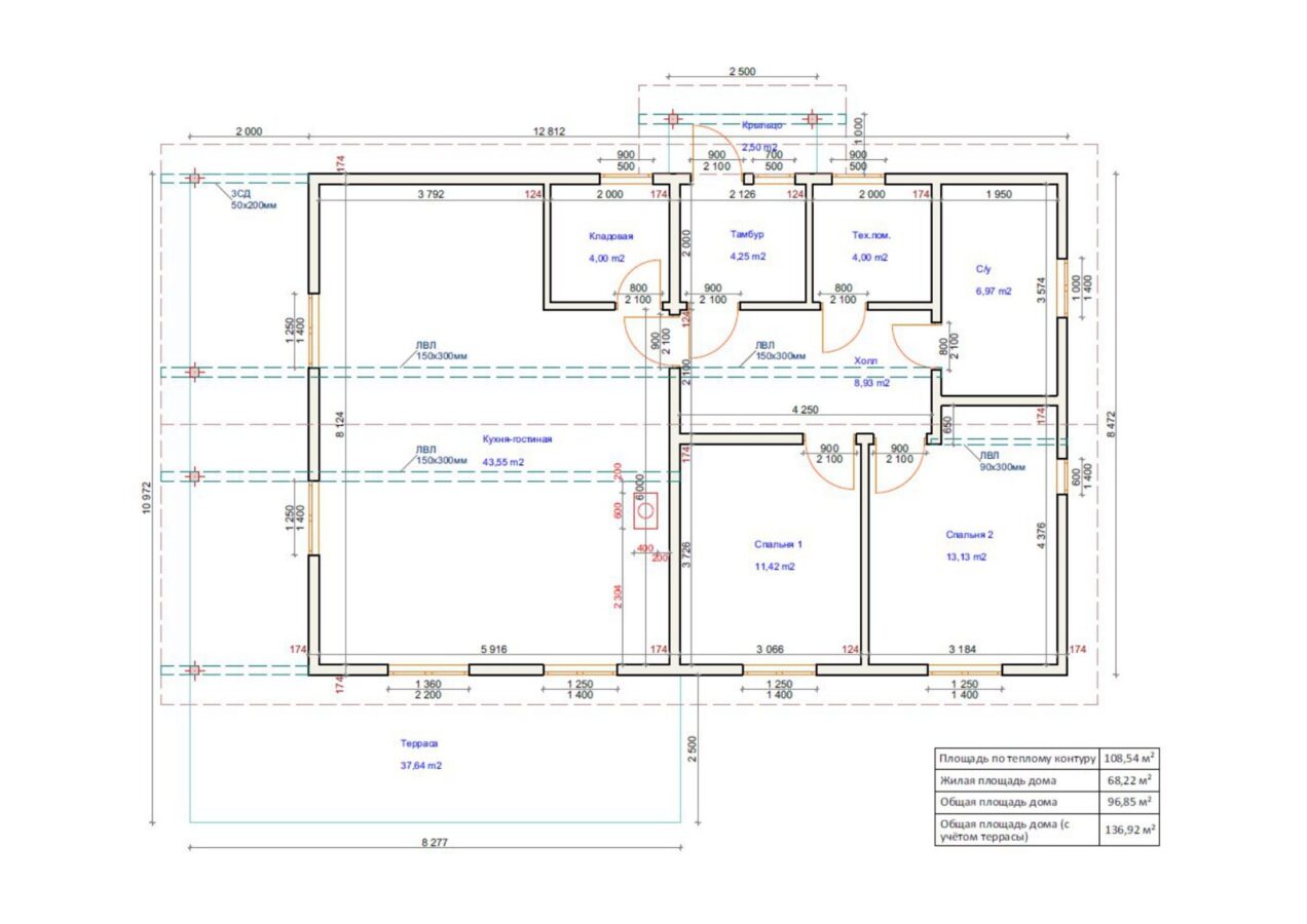 Проект «Эльба» 108,54 м²