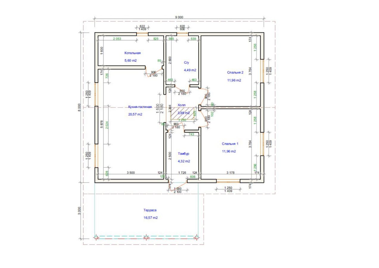 Проект «Квант» 72 м²
