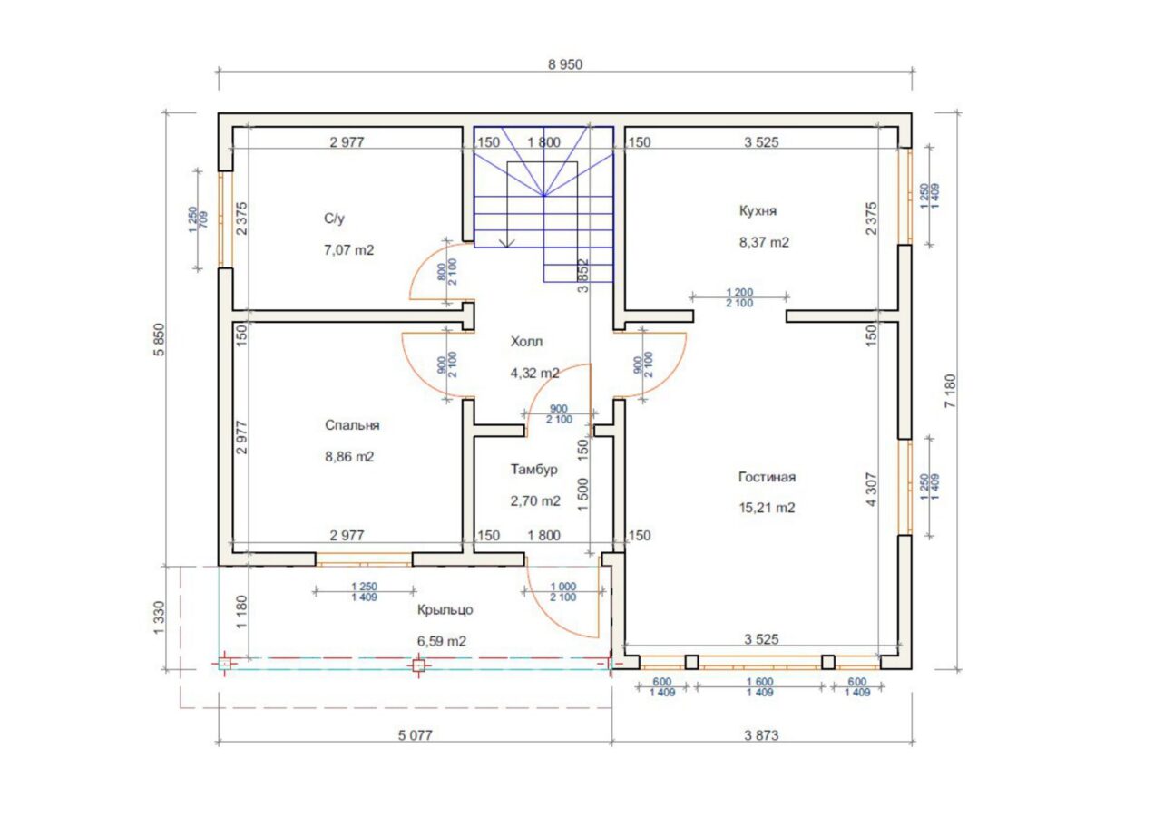Проект «Иберис» 117,18 м²
