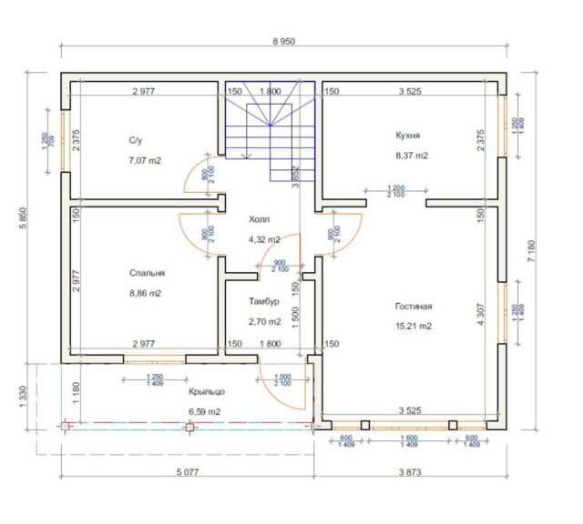 Проект «Иберис» 117,18 м²