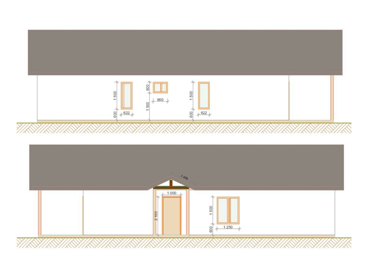 Проект «БАРН Иней» 126,11 м²