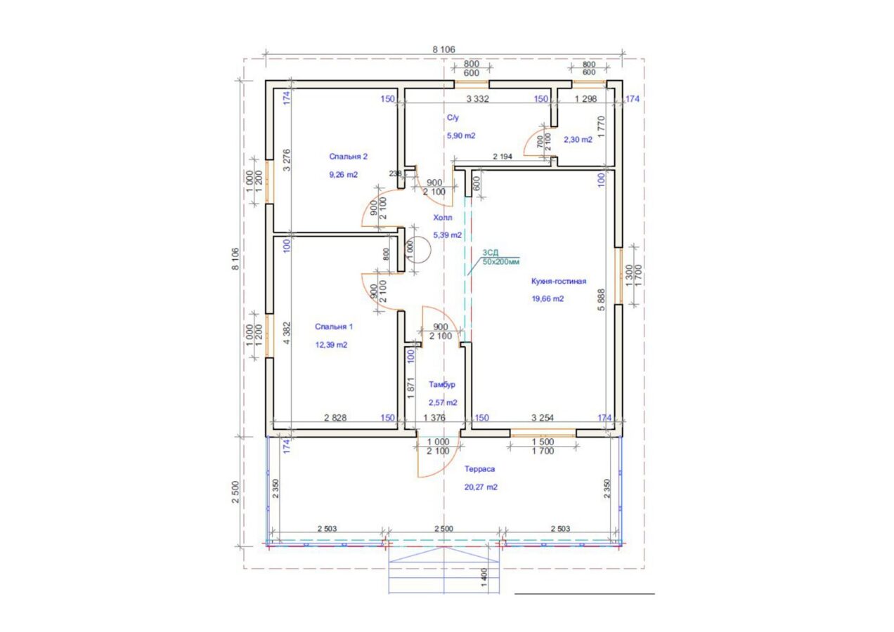 Проект «Лион» 65,7 м²