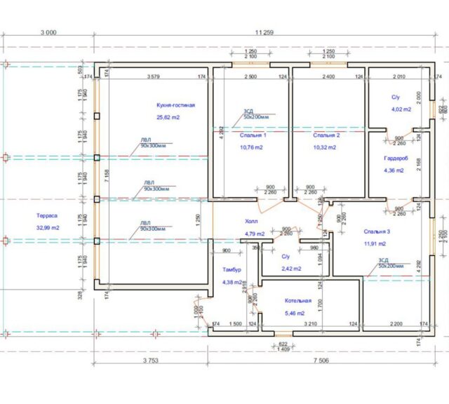 Проект «Ларен» 96,14 м²