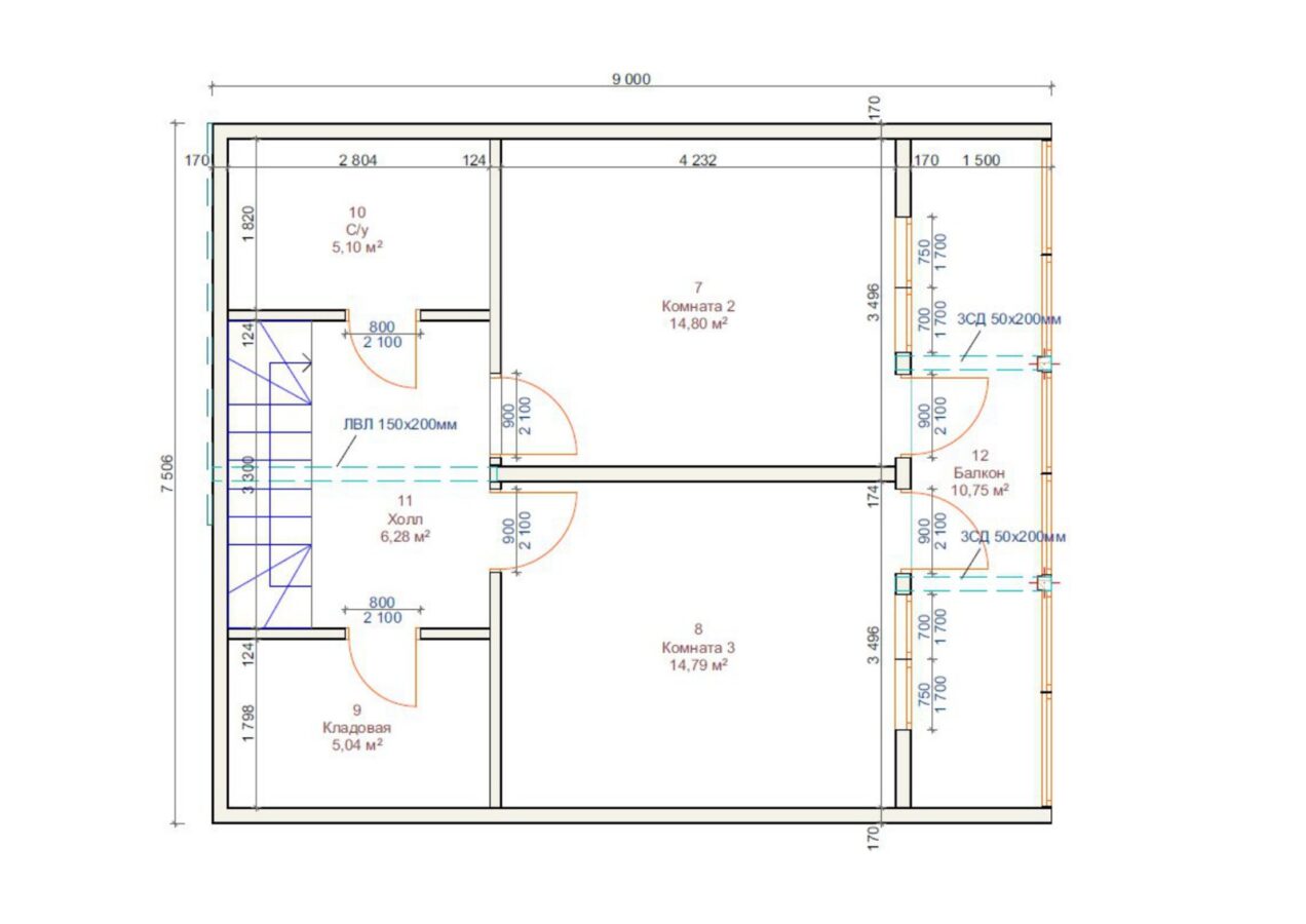 Проект «Элемент» 132,56 м²
