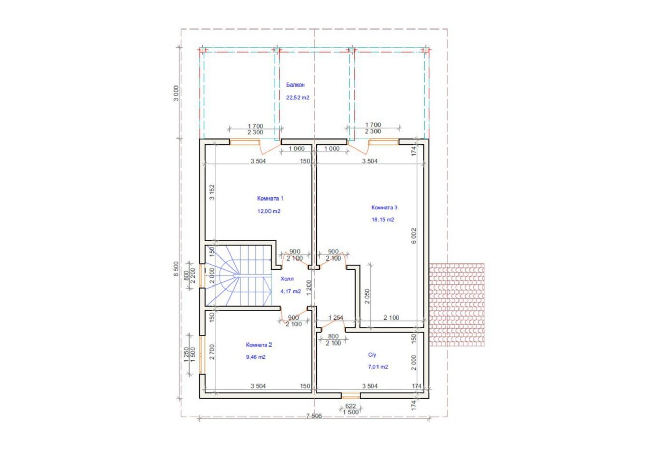 Проект «Меридиан» 127,6 м²