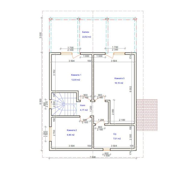 Проект «Меридиан» 127,6 м²